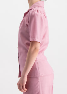 Short Sleeve Blouse Pink "Teresita" side view